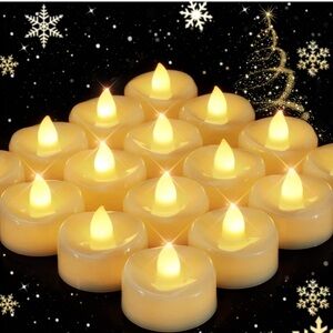Flameless Candles, 24 Pack LED Tea Lights Candles Battery.Flickering Tea Lights